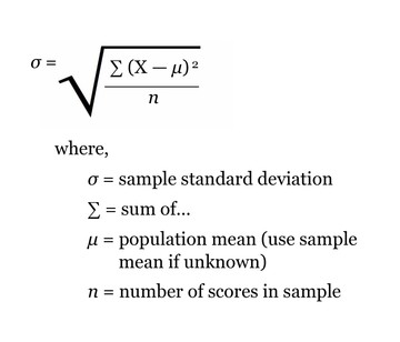 calculating weighted standard deviation
